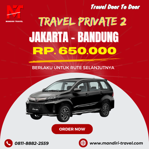 Travel Private 2 Orang Jakarta Bandung