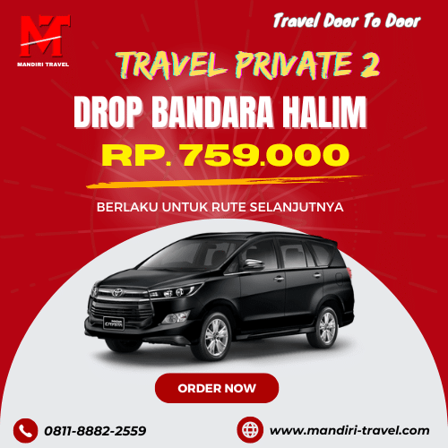 Travel Private 2 Orang Jakarta Halim Perdanakusuma