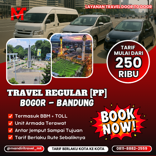 Ongkos Travel Bogor Bandung