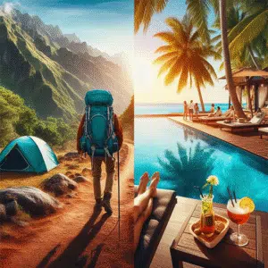 backpacking vs luxury liburan