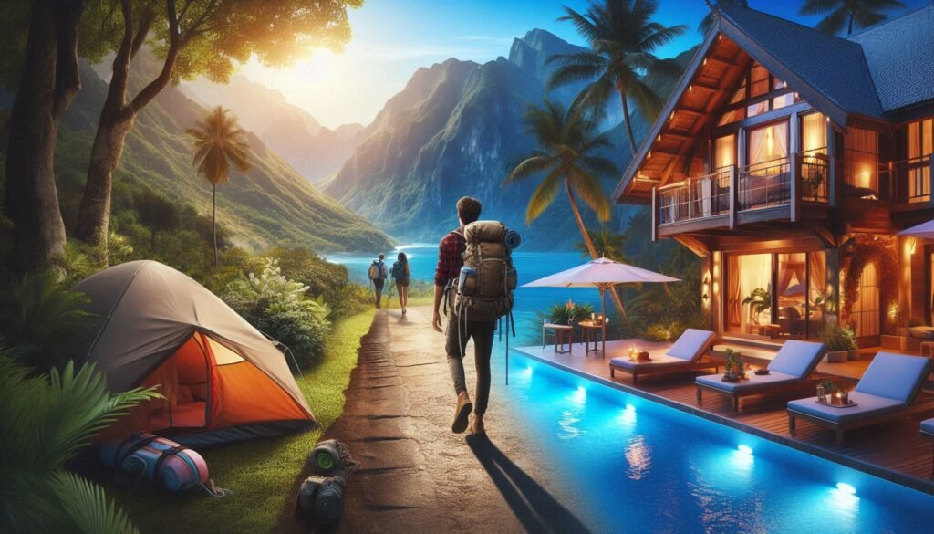 backpacking vs luxury liburan