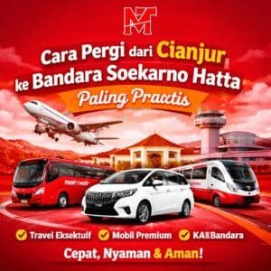 Panduan cara pergi dari Cianjur ke Bandara Soekarno Hatta. Simak pilihan transportasi paling praktis dan nyaman untuk perjalanan ke bandara.